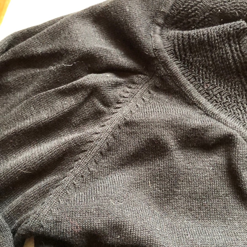 Coldwater Creek Xs Black Silk/Cotton Sweater - image 5